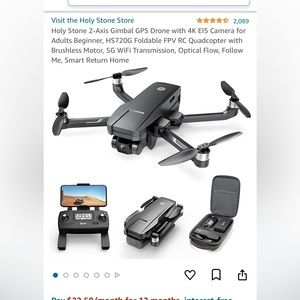 Holy Stone Drone  Pretty much brand new and flown for less than 30 minutes